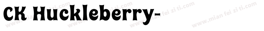CK Huckleberry字体转换
